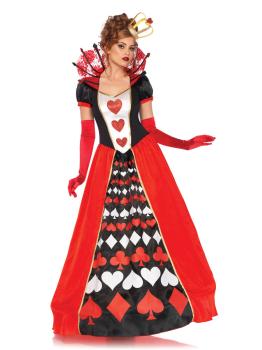 Disfraz de reina de corazones señorial para mujer