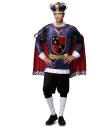 Disfraz de Rey Medieval azul para hombre