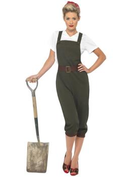 Disfraz Trabajadora Pin Up 2 Guerra Mundial para mujer