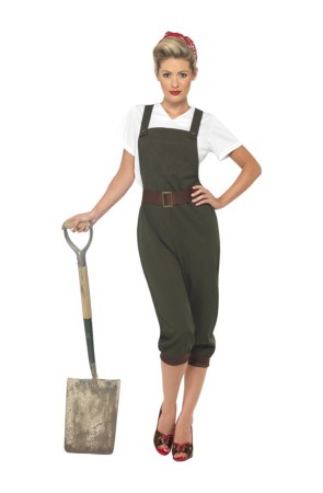 Disfraz Trabajadora Pin Up 2 Guerra Mundial para mujer