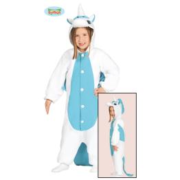 Disfraz de unicornio azul onesie infantil