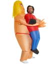 Disfraz hinchable de mujer stripper para adulto