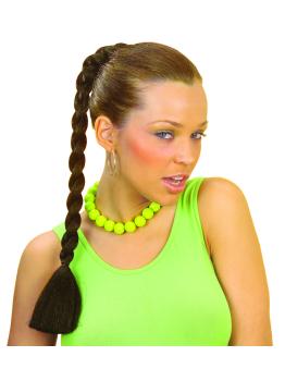 Extensión peinado trenza morena
