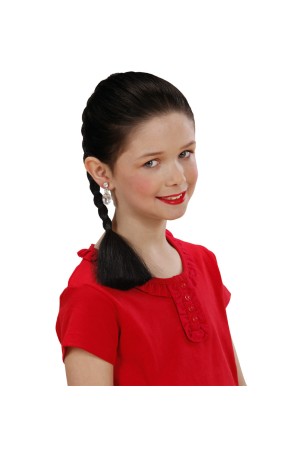 Extensión trenza morena para niña