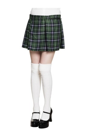 Falda Escocesa Verde para mujer