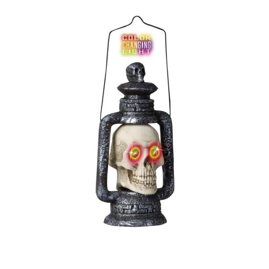 Farol de calavera con ojos de color cambiante