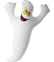 Figura decorativa de fantasma hinchable (48x44cm)