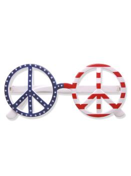 Gafas americanas paz y amor para adulto