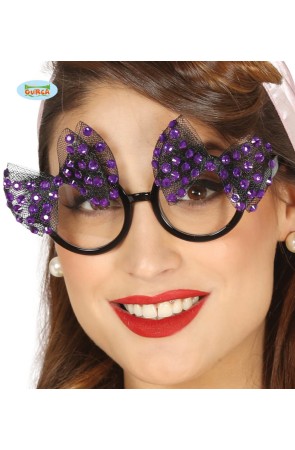 Gafas con Lazos Morados.