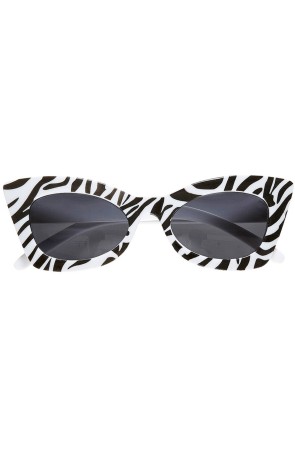 Gafas de cebra retro para adulto