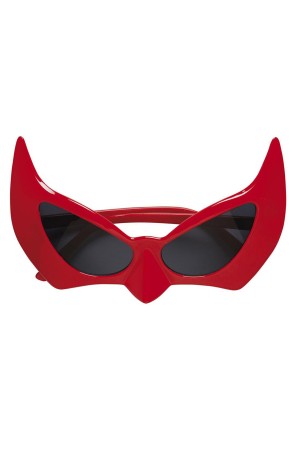 Gafas de diablo rojas