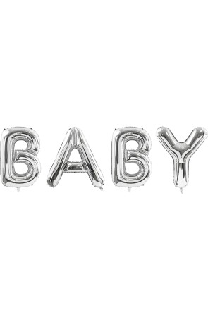 Globo Baby plateado de foil (86 cm) - Baby Shower Collection