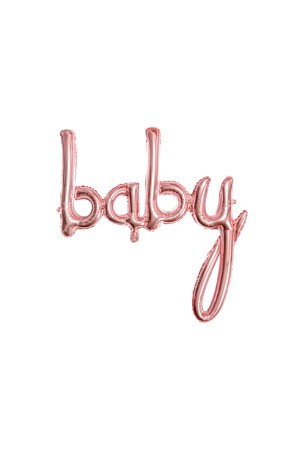Globo Baby rosa oro (75 cm) - Baby Shower Party