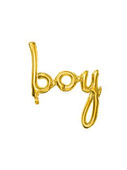 Globo Boy dorado (73 cm)