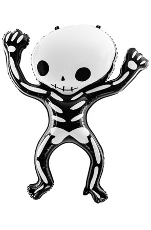 Globo de foil Esqueleto Halloween (84x10 cm)