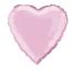Globo de foil con forma de corazón rosa claro