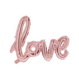 Globo foil " LOVE" oro rosa