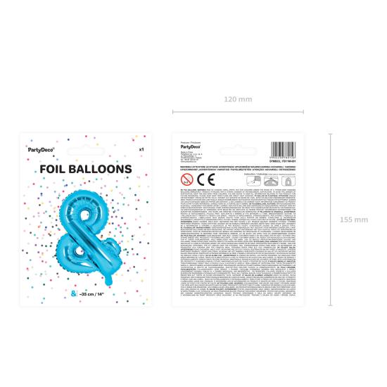 Globo foil & azul (35 cm)