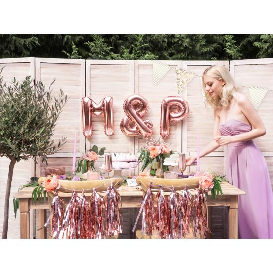 Globo foil & oro rosa