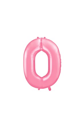 Globo foil "0" en rosa 86 cm