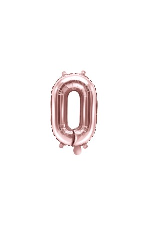 Globo foil "0" oro rosa (35 cm)