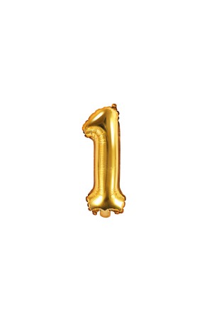 Globo foil "1" dorado (35 cm)