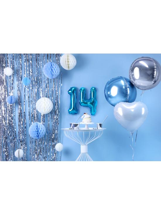Globo foil "4" azul