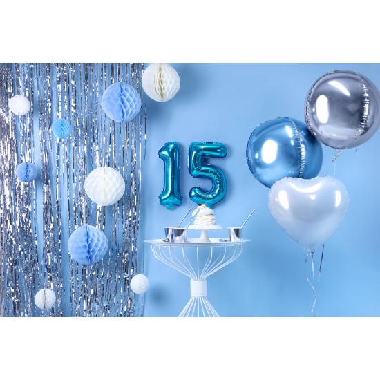 Globo foil "5" azul