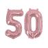 Globo foil "50" en oro rosa - Glitz & Glamour Pink & Rose Gold 40cm