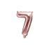 Globo foil "7" oro rosa (35 cm)