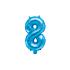 Globo foil "8" azul