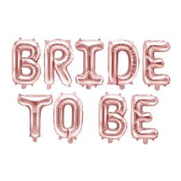 Globo foil "Bride to be"oro rosa