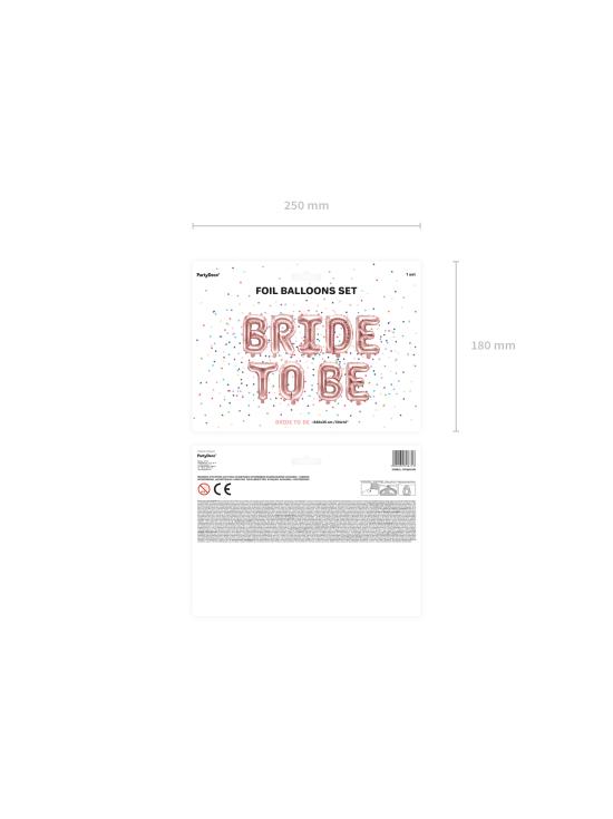Globo foil "Bride to be"oro rosa