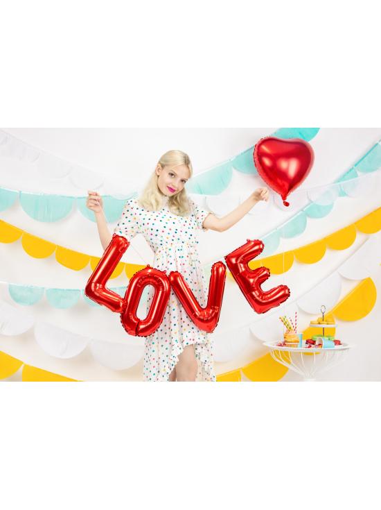 Globo foil "Love" rojo