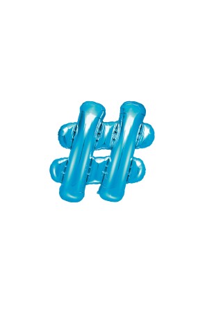 Globo foil hashtag azul