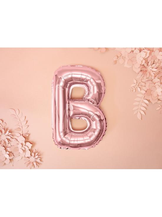 Globo foil letra B oro rosa (35 cm)