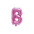 Globo foil letra B rosa oscuro (35 cm)
