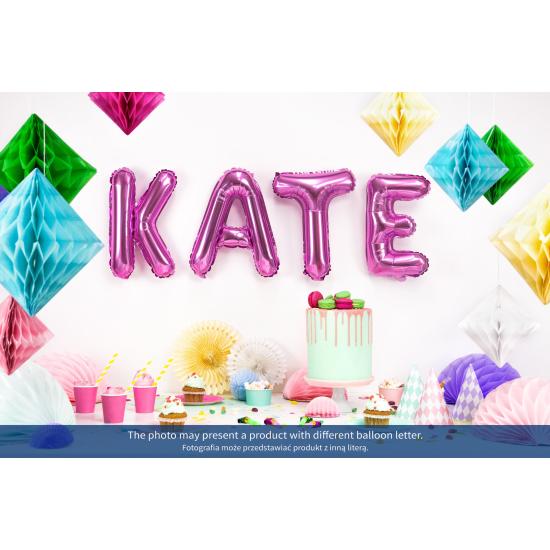 Globo foil letra B rosa oscuro (35 cm)