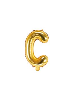 Globo foil letra C dorado
