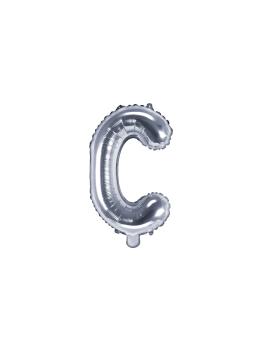 Globo foil letra C plateado