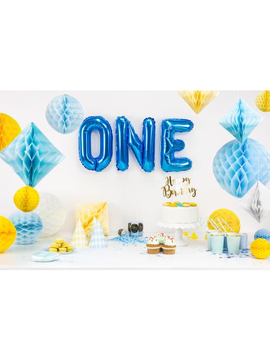 Globo foil letra E azul