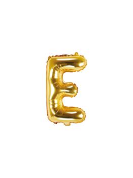 Globo foil letra E dorado (35 cm)