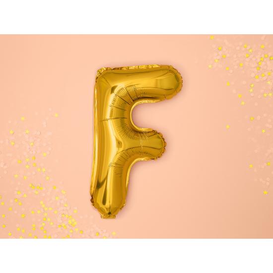 Globo foil letra F dorado