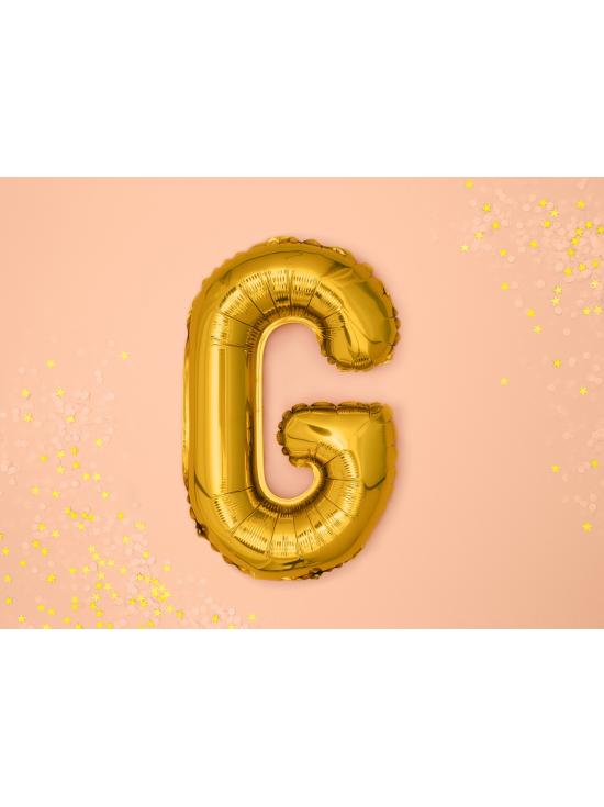 Globo foil letra G dorado