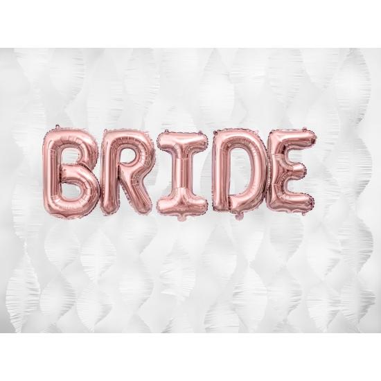 Globo foil letra I oro rosa