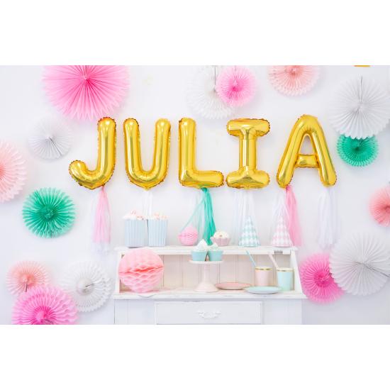 Globo foil letra L dorado