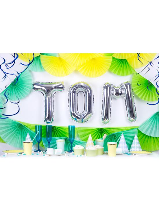 Globo foil letra M plateado