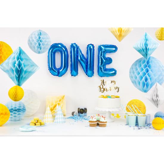 Globo foil letra N azul