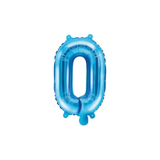 Globo foil letra O azul Globo foil letra O azul