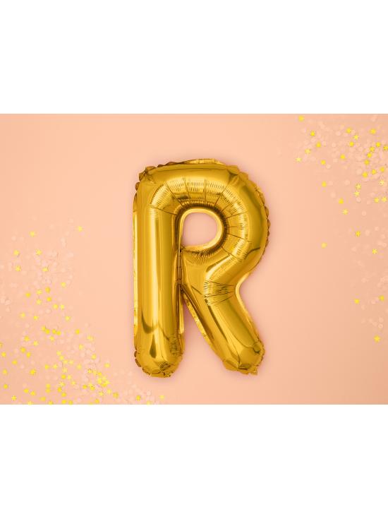 Globo foil letra R dorado